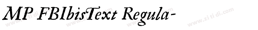 MP FBIbisText Regula字体转换